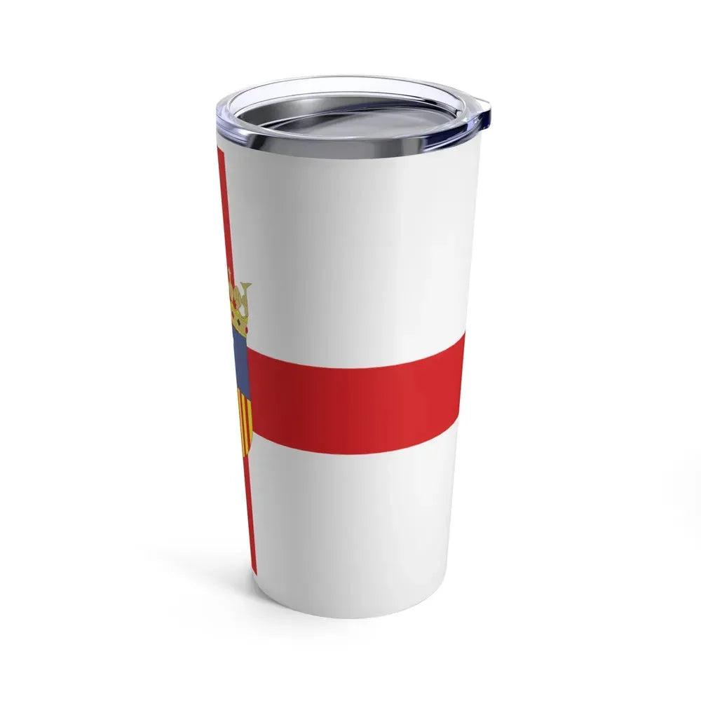 Flag of Zaragoza Spain - Tumbler 20oz - Go Mug Yourself