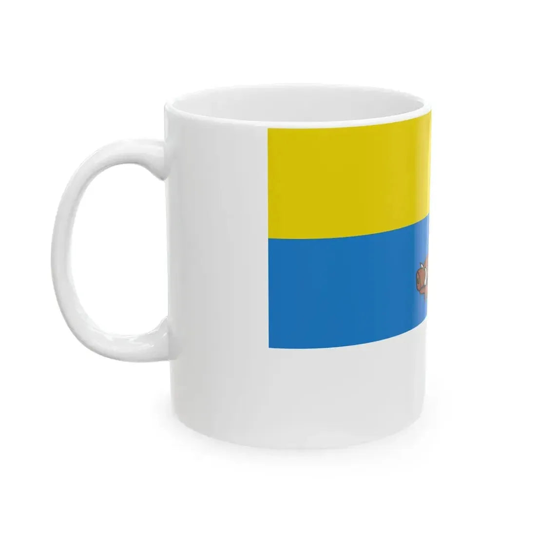 Flag of Zaventem (Belgium) White Coffee Mug - Go Mug Yourself
