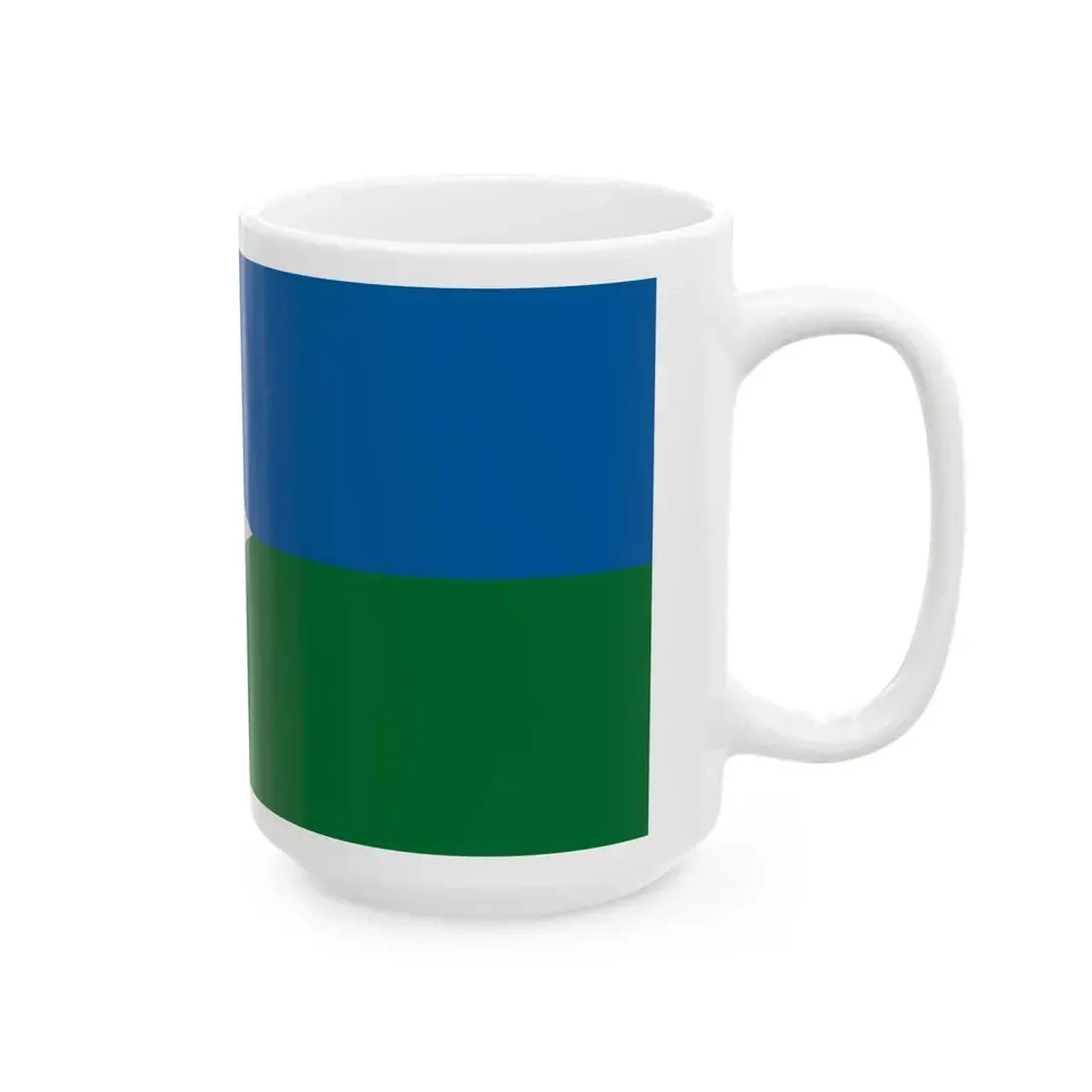 Flag of Zebecke (Hungary) White Coffee Mug - Go Mug Yourself