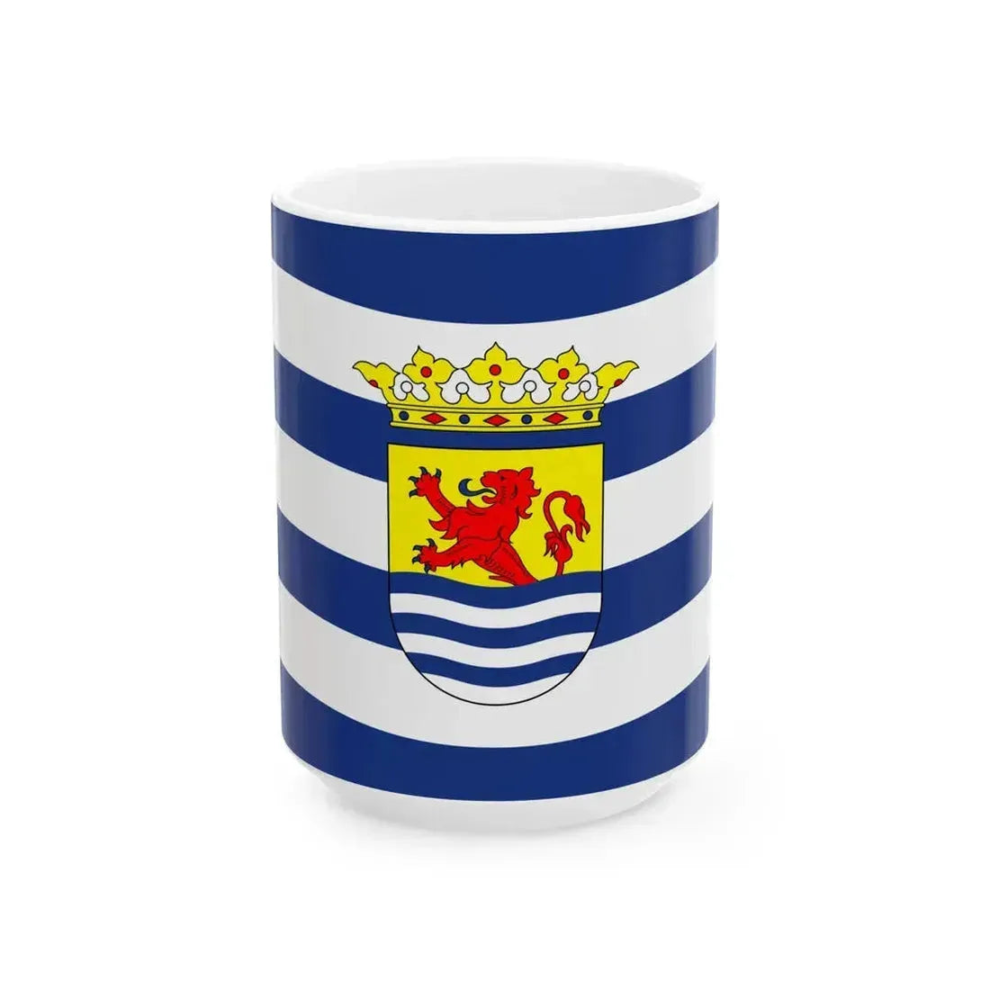 Flag of Zeeland (Netherlands) White Coffee Mug 15oz - Go Mug Yourself