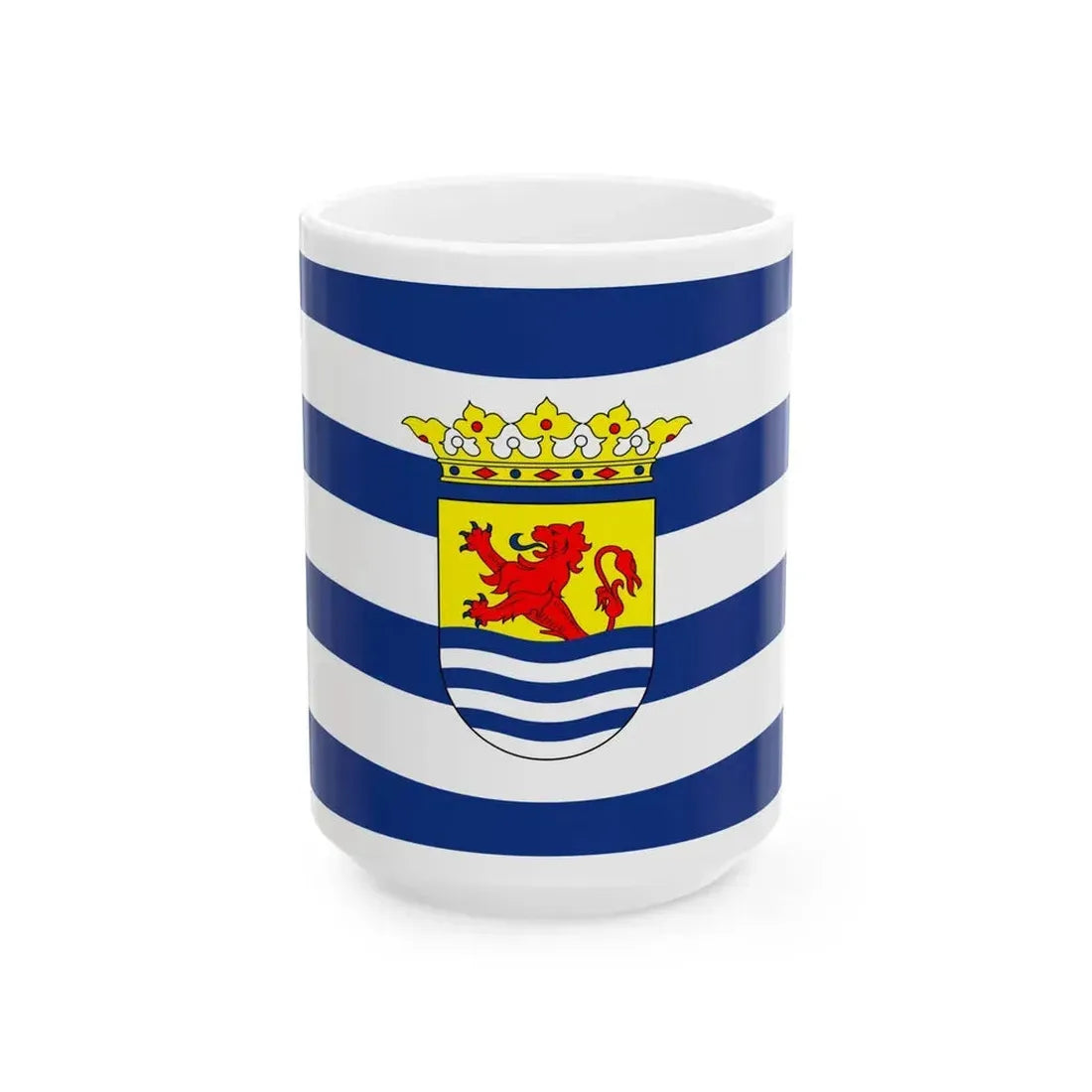 Flag of Zeeland Netherlands - White Coffee Mug 15oz - Go Mug Yourself