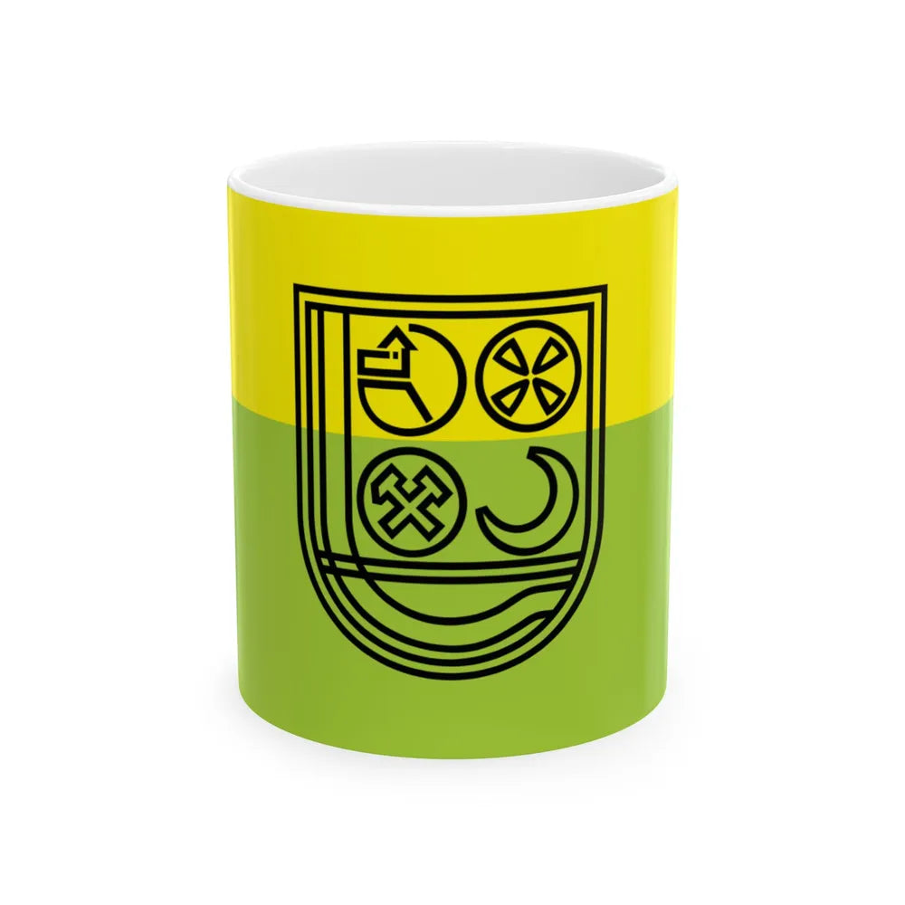 Flag of Zenica (Bosnia and Herzegovina) White Coffee Mug 11oz - Go Mug Yourself