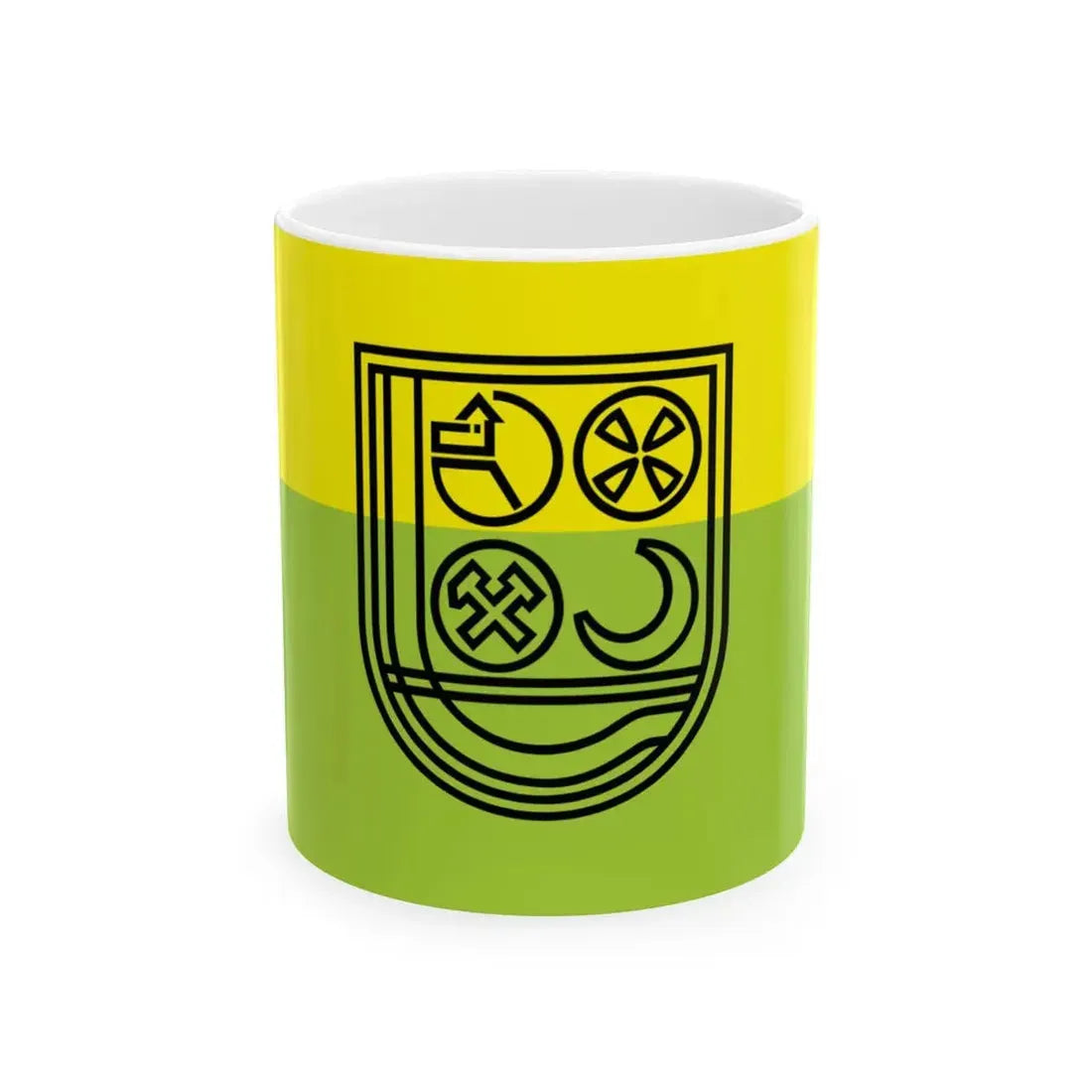 Flag of Zenica (Bosnia and Herzegovina) White Coffee Mug 11oz - Go Mug Yourself
