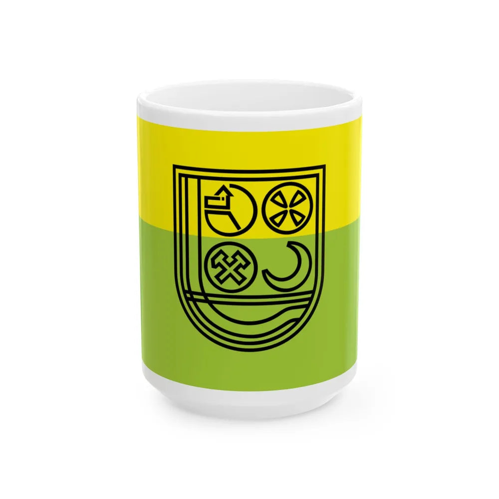 Flag of Zenica (Bosnia and Herzegovina) White Coffee Mug 15oz - Go Mug Yourself