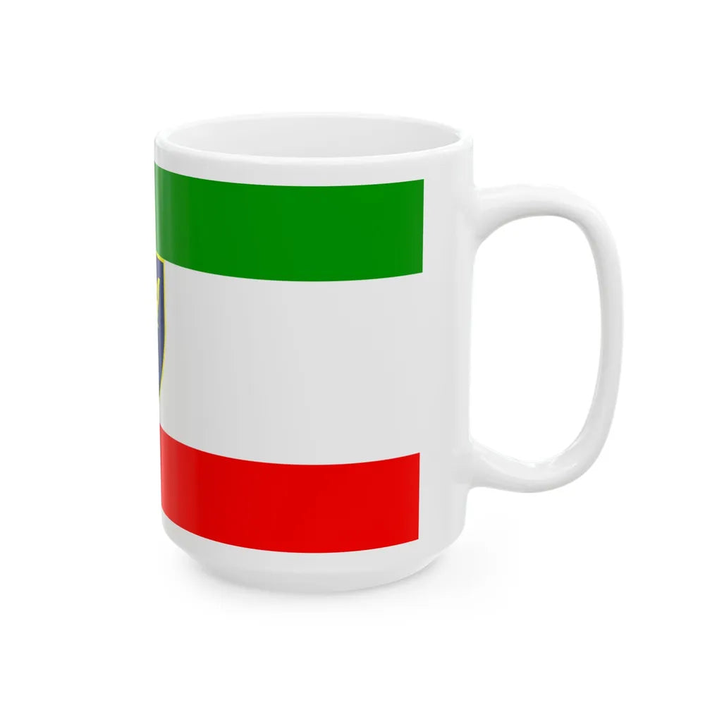 Flag of Zenica-Doboj (Bosnia and Herzegovina) White Coffee Mug - Go Mug Yourself