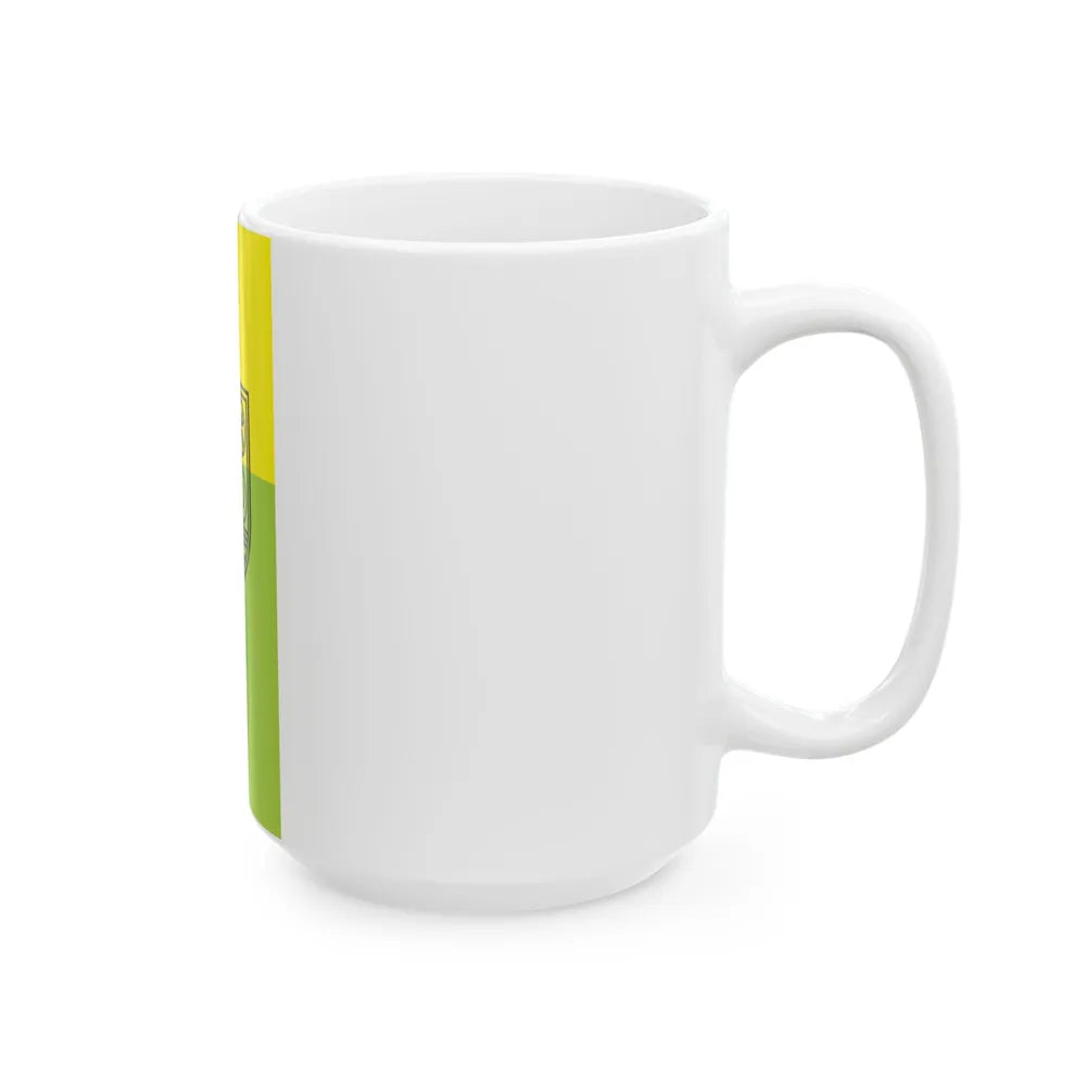 Flag of Zenica vertical (Bosnia and Herzegovina) White Coffee Mug - Go Mug Yourself