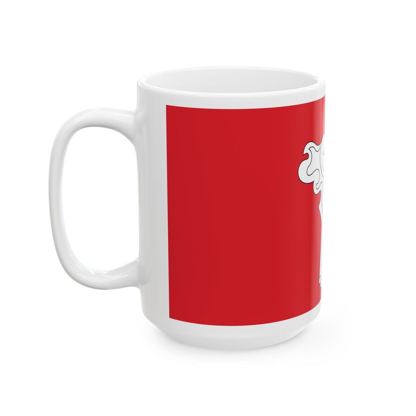 Flag of Zhodzina (Belarus) White Coffee Mug-Go Mug Yourself