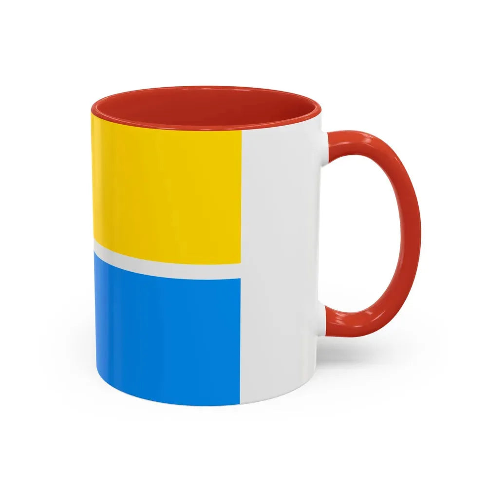 Flag of Zhytomyr Ukraine - Accent Coffee Mug - Go Mug Yourself