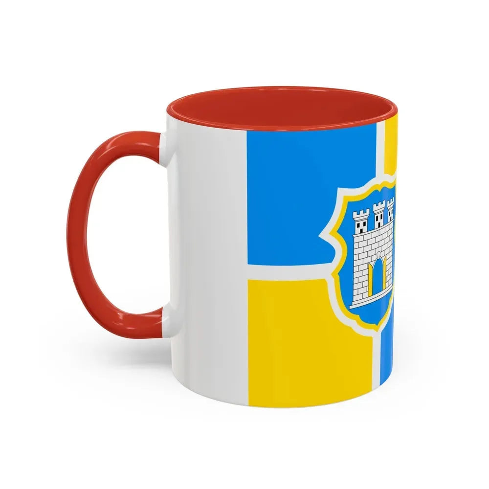 Flag of Zhytomyr Ukraine - Accent Coffee Mug - Go Mug Yourself