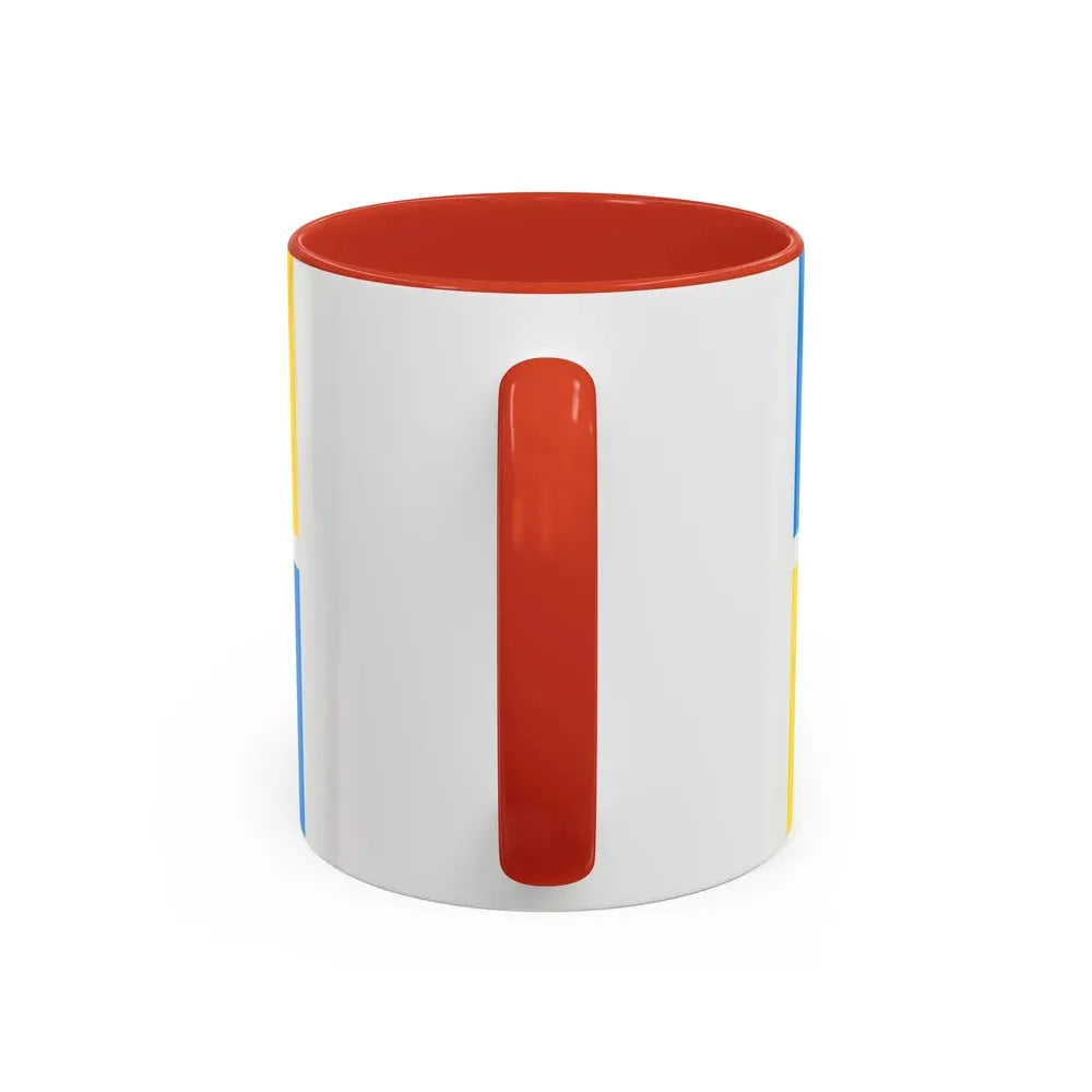 Flag of Zhytomyr Ukraine - Accent Coffee Mug - Go Mug Yourself