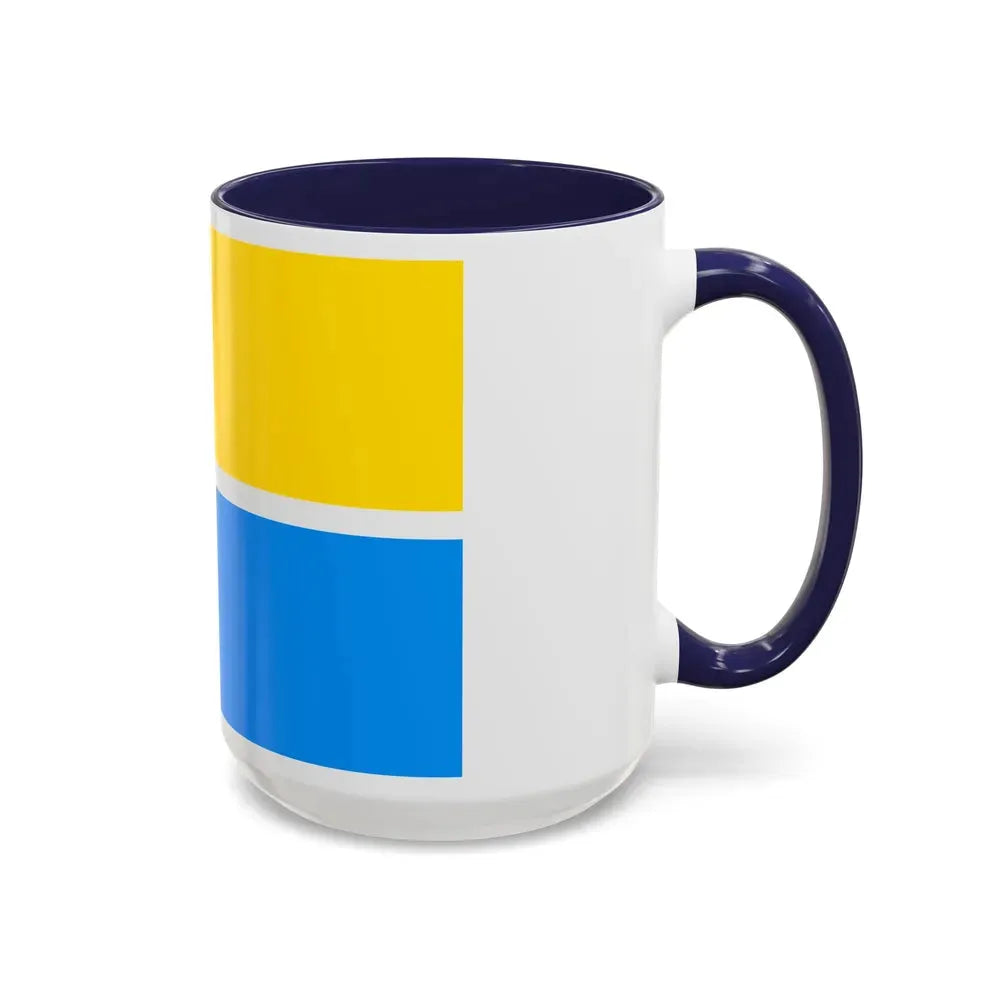 Flag of Zhytomyr Ukraine - Accent Coffee Mug - Go Mug Yourself