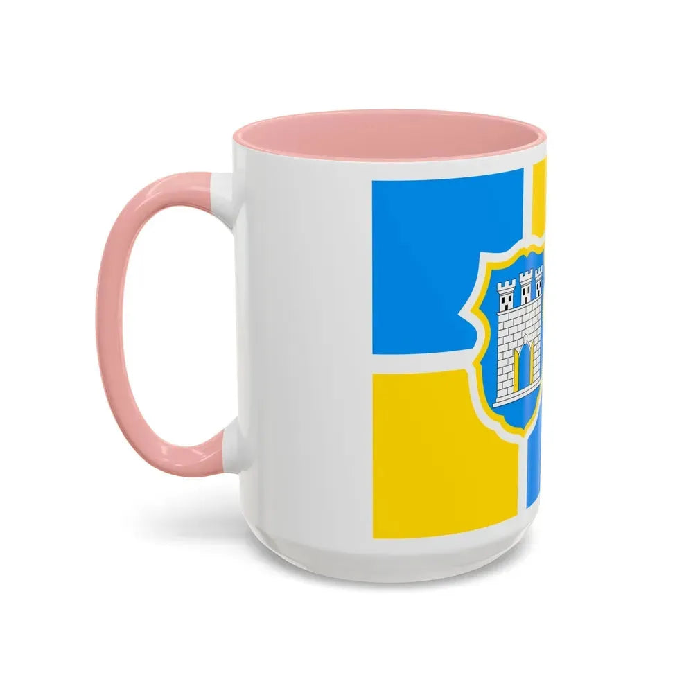 Flag of Zhytomyr Ukraine - Accent Coffee Mug - Go Mug Yourself