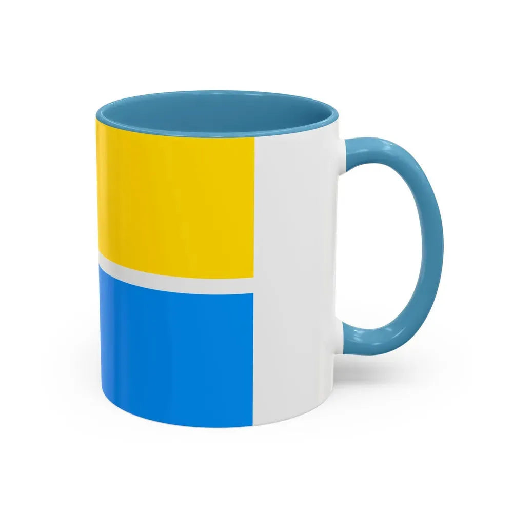 Flag of Zhytomyr Ukraine - Accent Coffee Mug - Go Mug Yourself