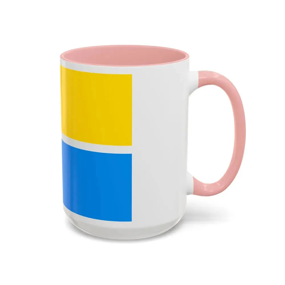 Flag of Zhytomyr Ukraine - Accent Coffee Mug - Go Mug Yourself