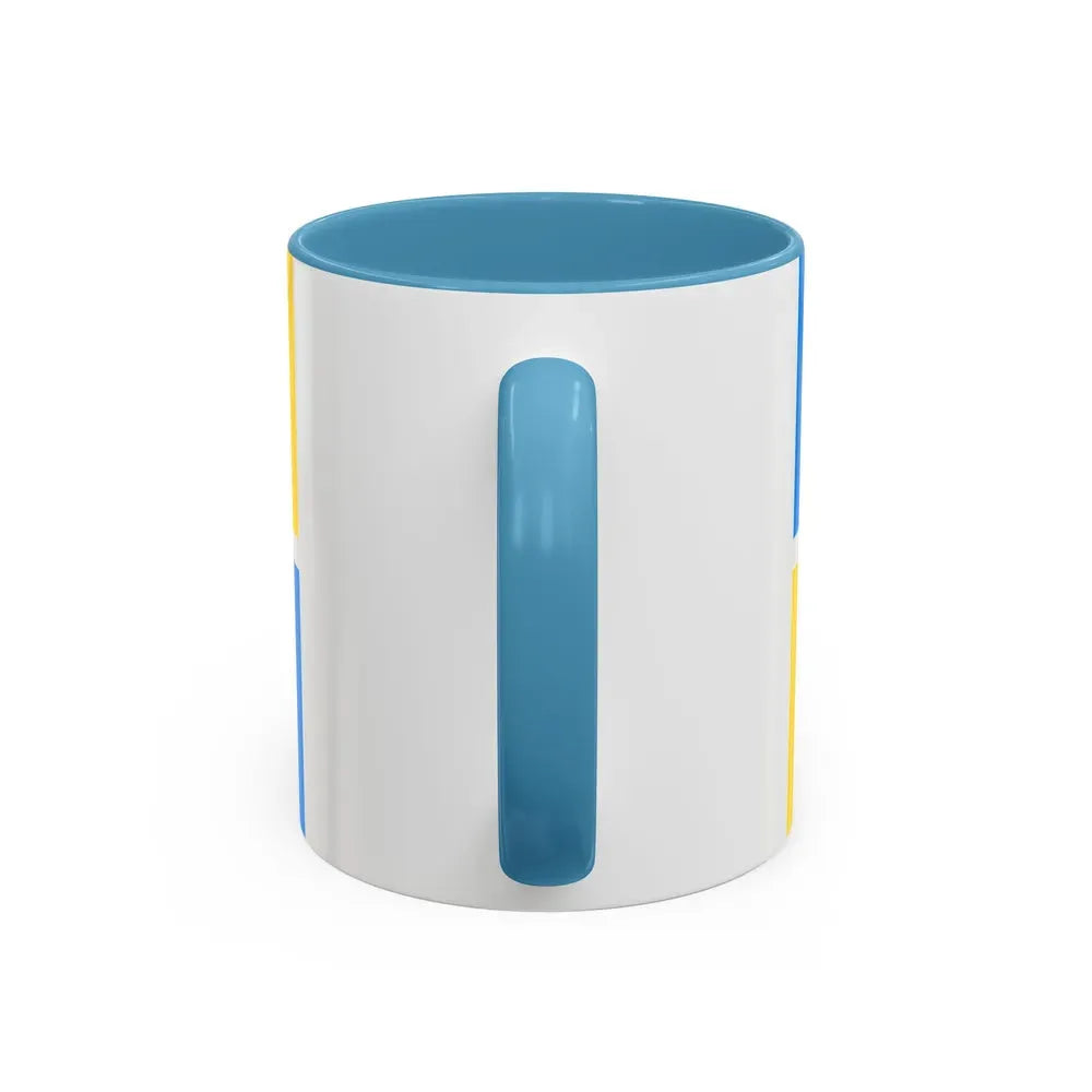 Flag of Zhytomyr Ukraine - Accent Coffee Mug - Go Mug Yourself