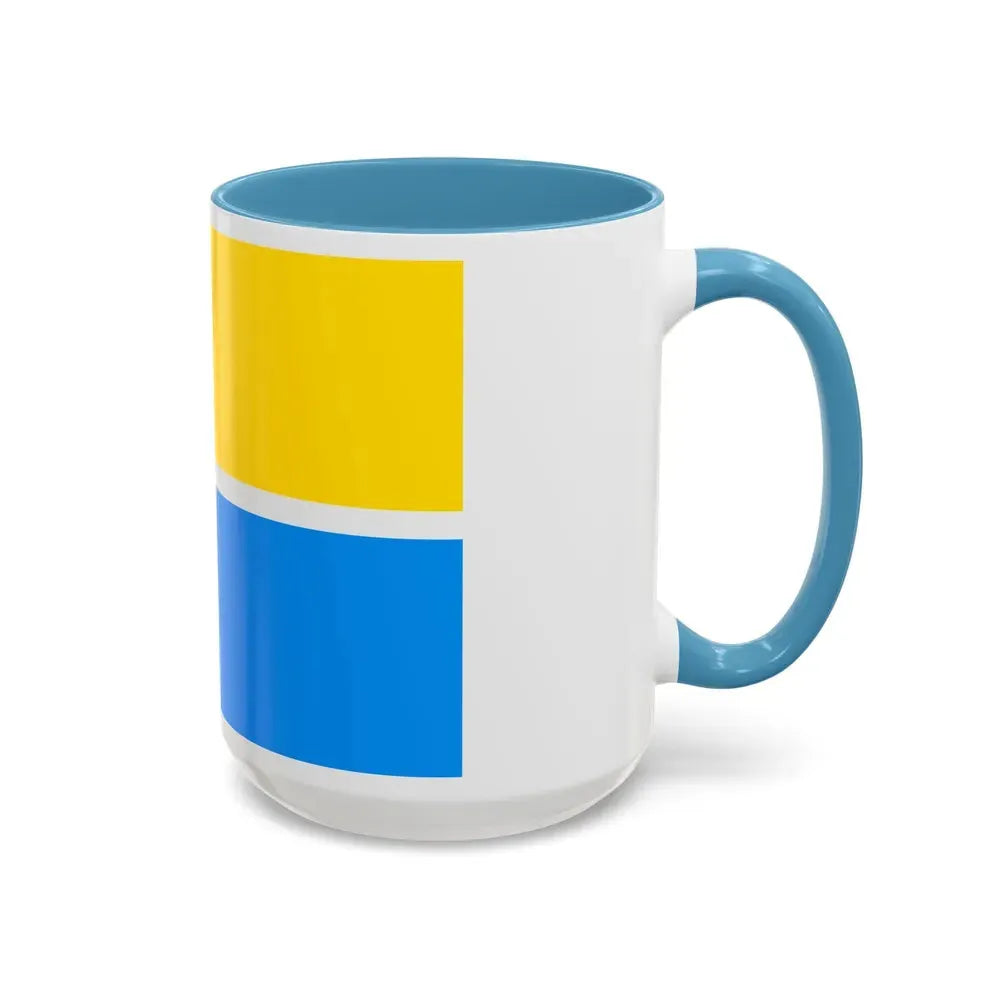 Flag of Zhytomyr Ukraine - Accent Coffee Mug - Go Mug Yourself