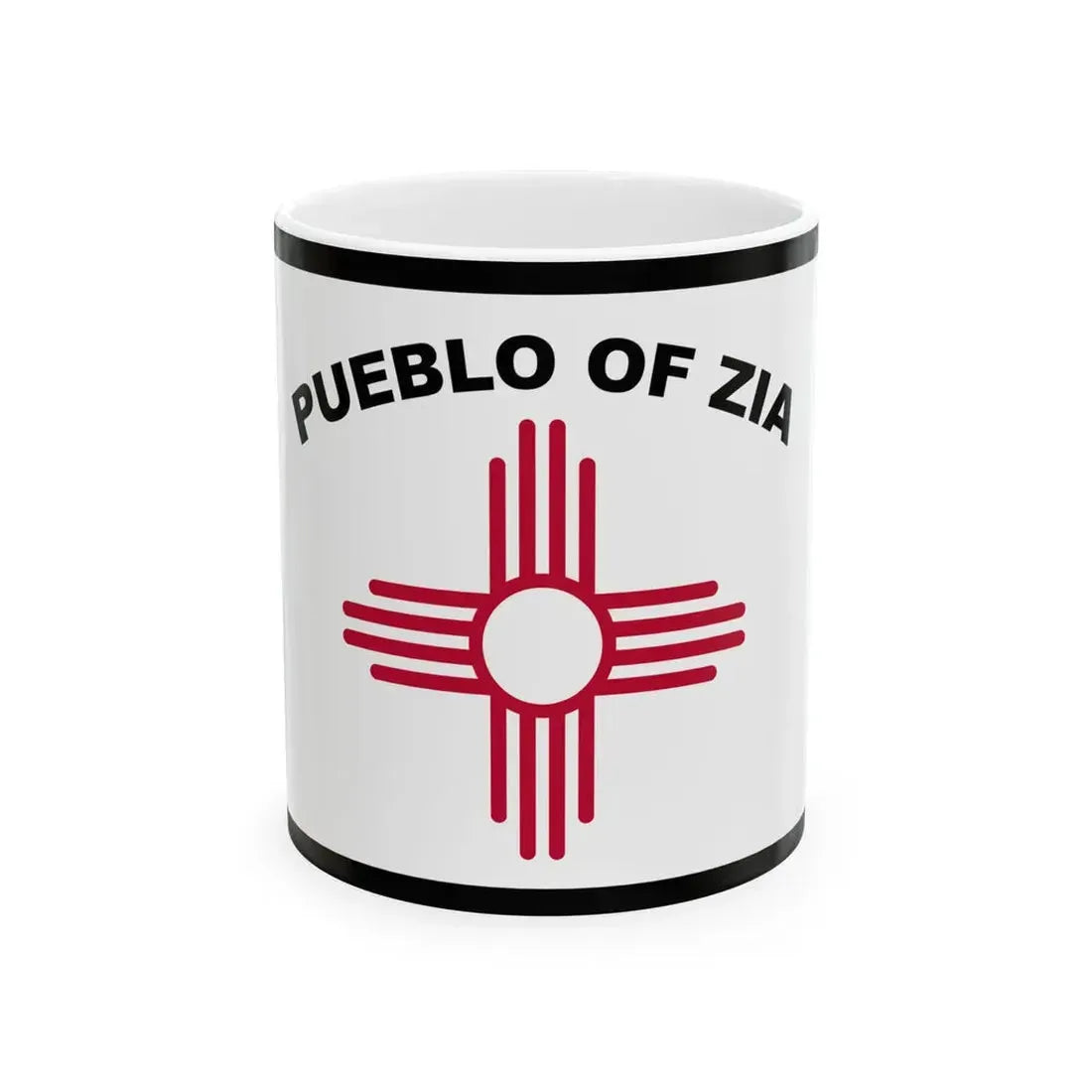 Flag of Zia Pueblo (Mexico) White Coffee Mug 11oz - Go Mug Yourself