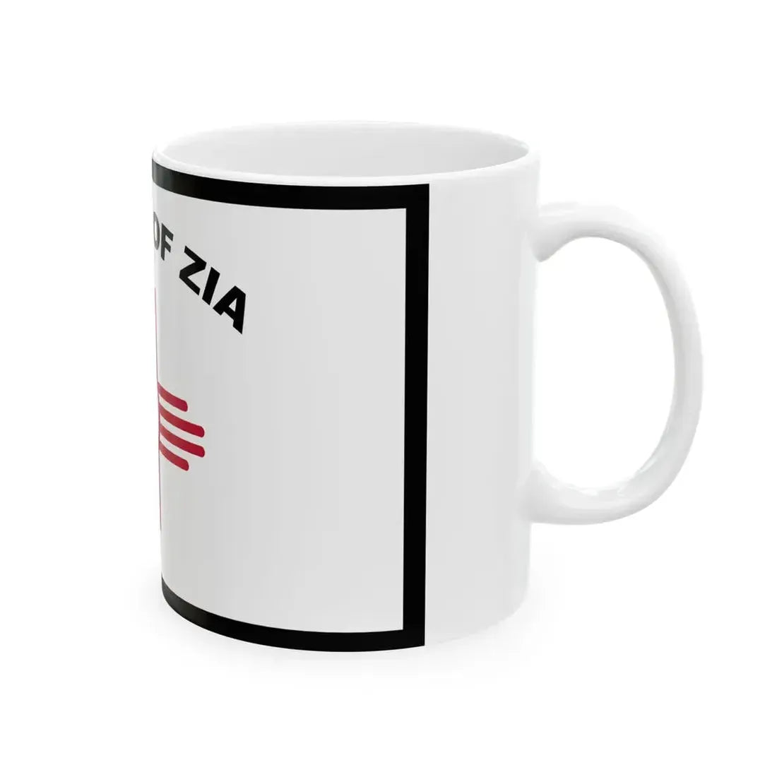 Flag of Zia Pueblo (Mexico) White Coffee Mug - Go Mug Yourself
