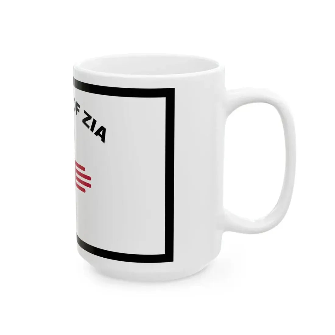 Flag of Zia Pueblo (Mexico) White Coffee Mug - Go Mug Yourself