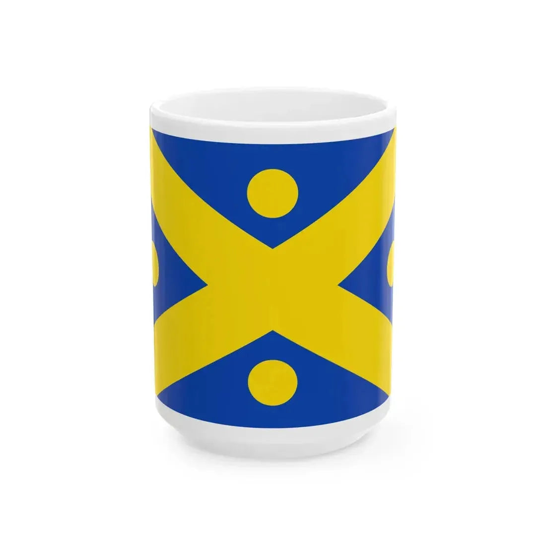 Flag of Zingem (Belgium) White Coffee Mug 15oz - Go Mug Yourself