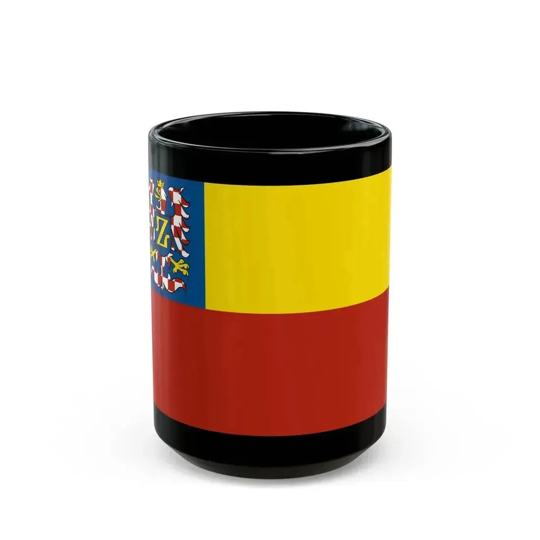 Flag of Znojmo Czech Republic - Black Coffee Mug 15oz - Go Mug Yourself