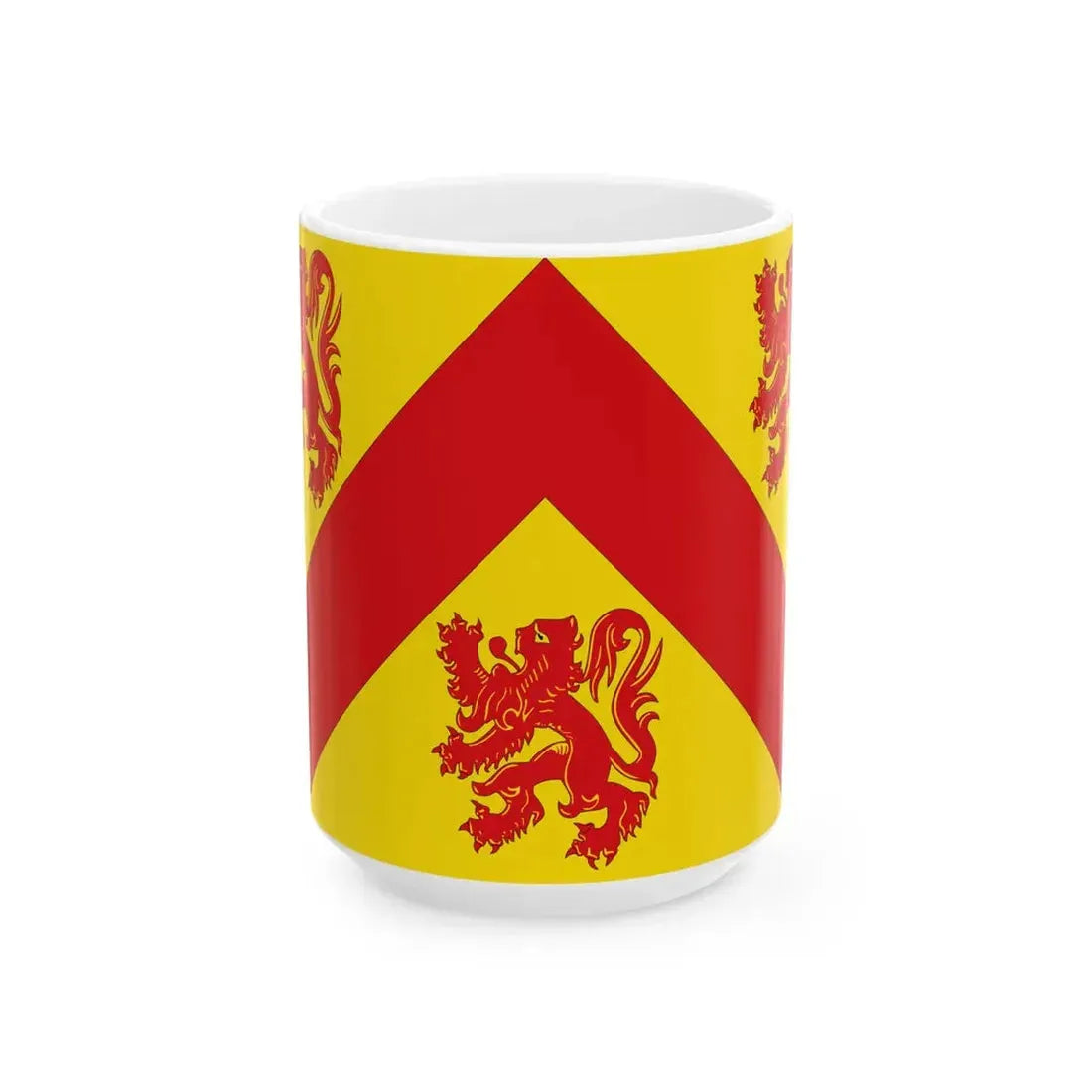 Flag of Zoersel (Belgium) White Coffee Mug 15oz - Go Mug Yourself