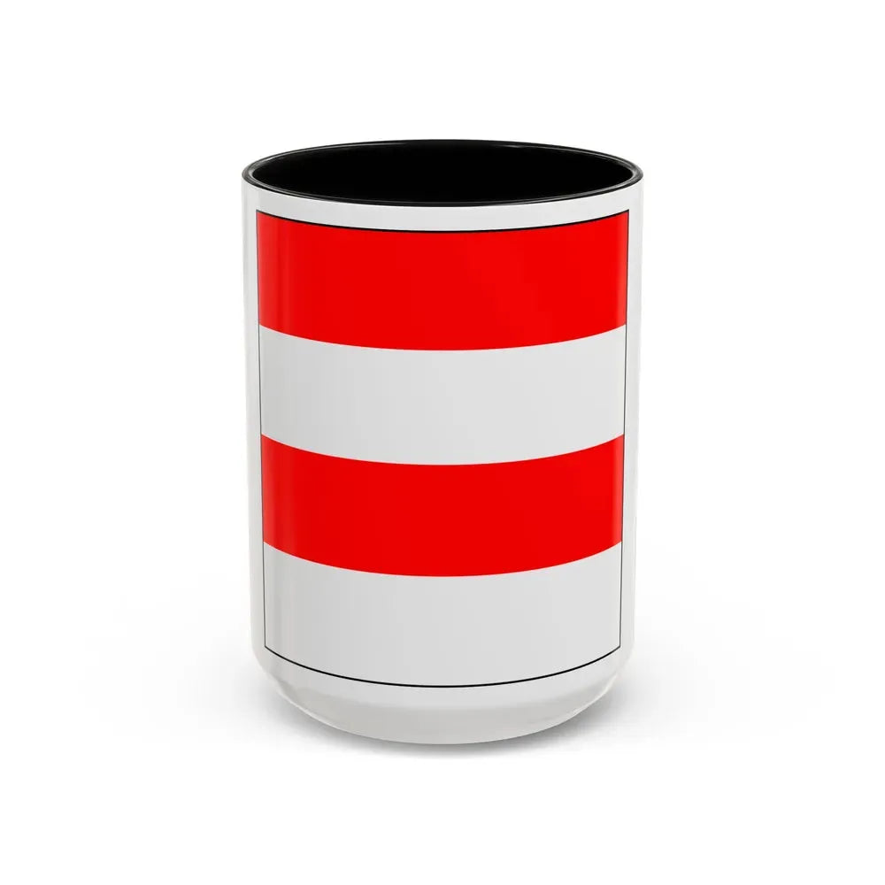 Flag of Zofingen Switzerland - Accent Coffee Mug 15oz Black - Go Mug Yourself