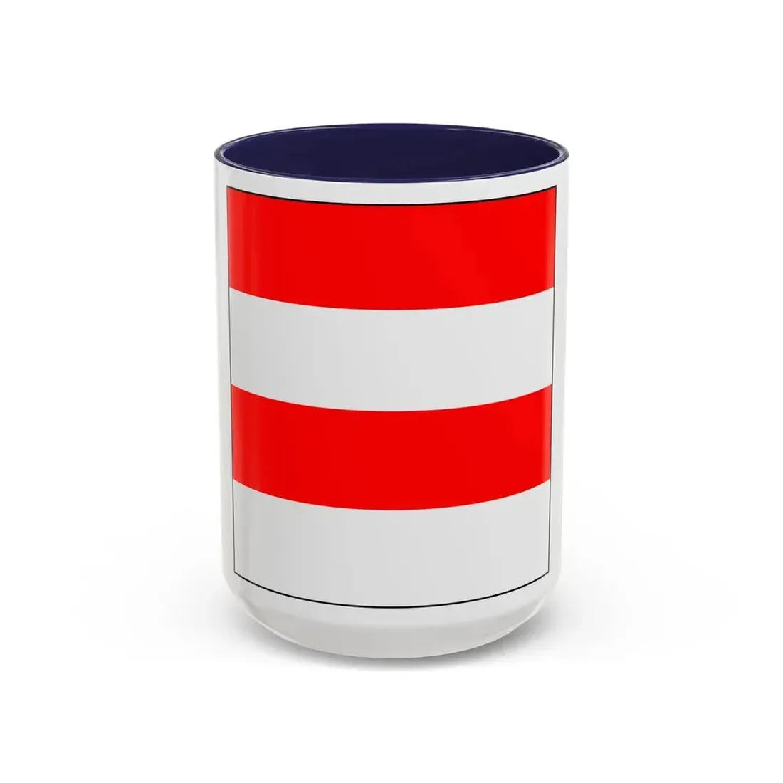 Flag of Zofingen Switzerland - Accent Coffee Mug 15oz Navy - Go Mug Yourself