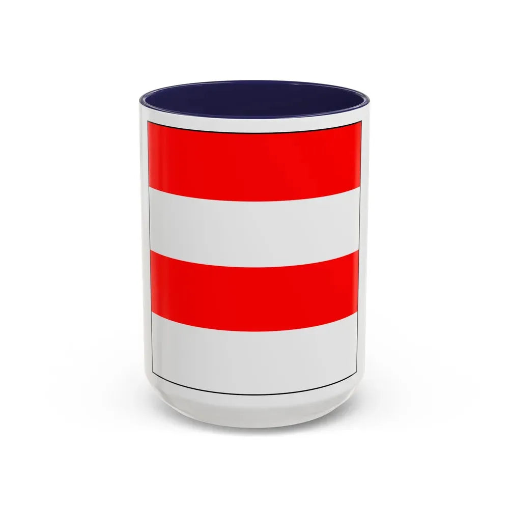 Flag of Zofingen Switzerland - Accent Coffee Mug 15oz Navy - Go Mug Yourself