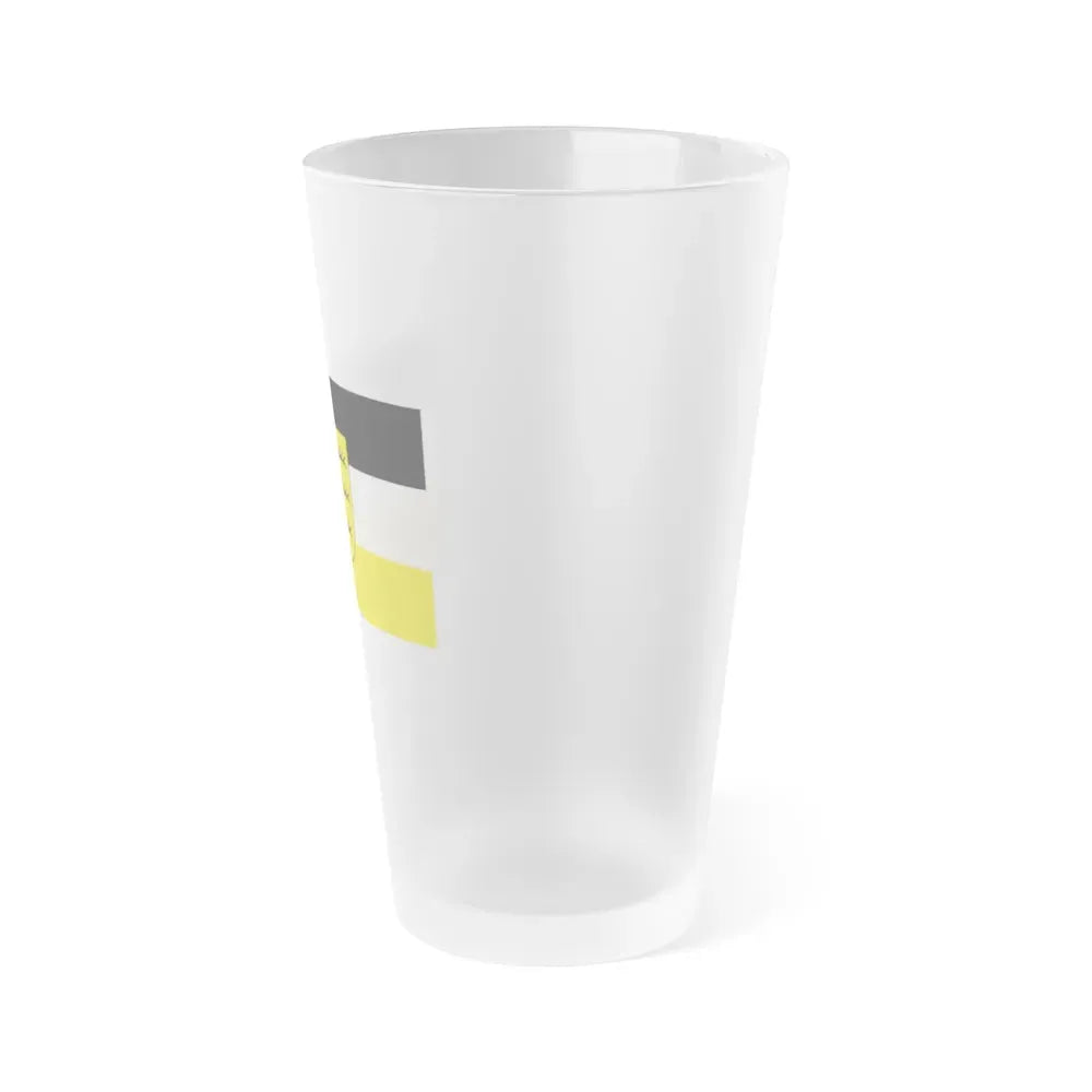 Flag of Zollernalbkreis Germany - Frosted Pint Glass 16oz - Go Mug Yourself