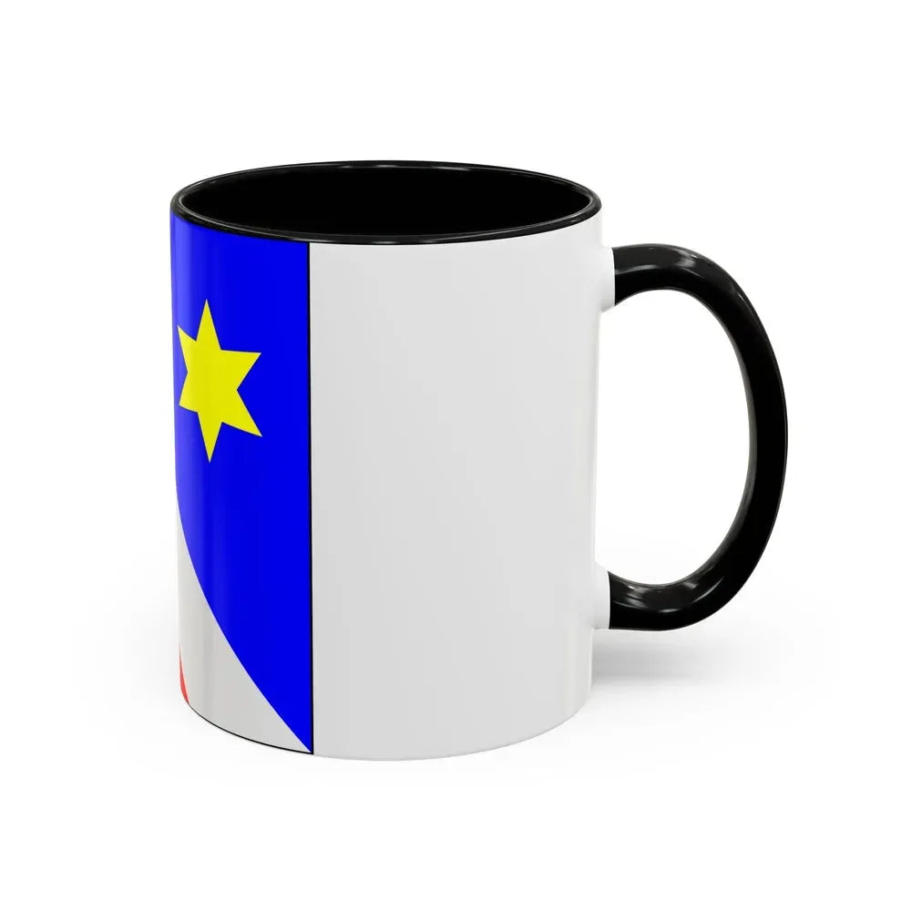 Flag of Zollikon Switzerland - Accent Coffee Mug - Go Mug Yourself
