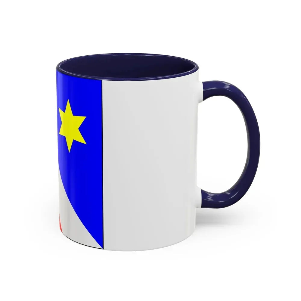 Flag of Zollikon Switzerland - Accent Coffee Mug - Go Mug Yourself