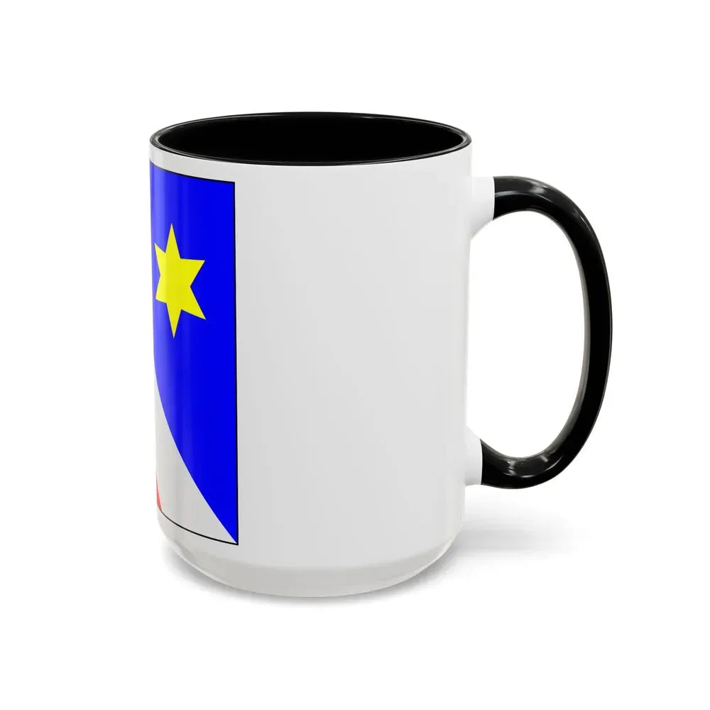 Flag of Zollikon Switzerland - Accent Coffee Mug - Go Mug Yourself