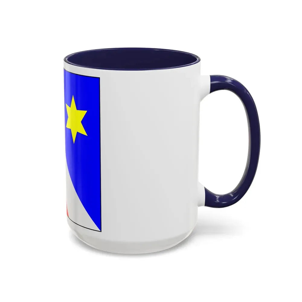 Flag of Zollikon Switzerland - Accent Coffee Mug - Go Mug Yourself