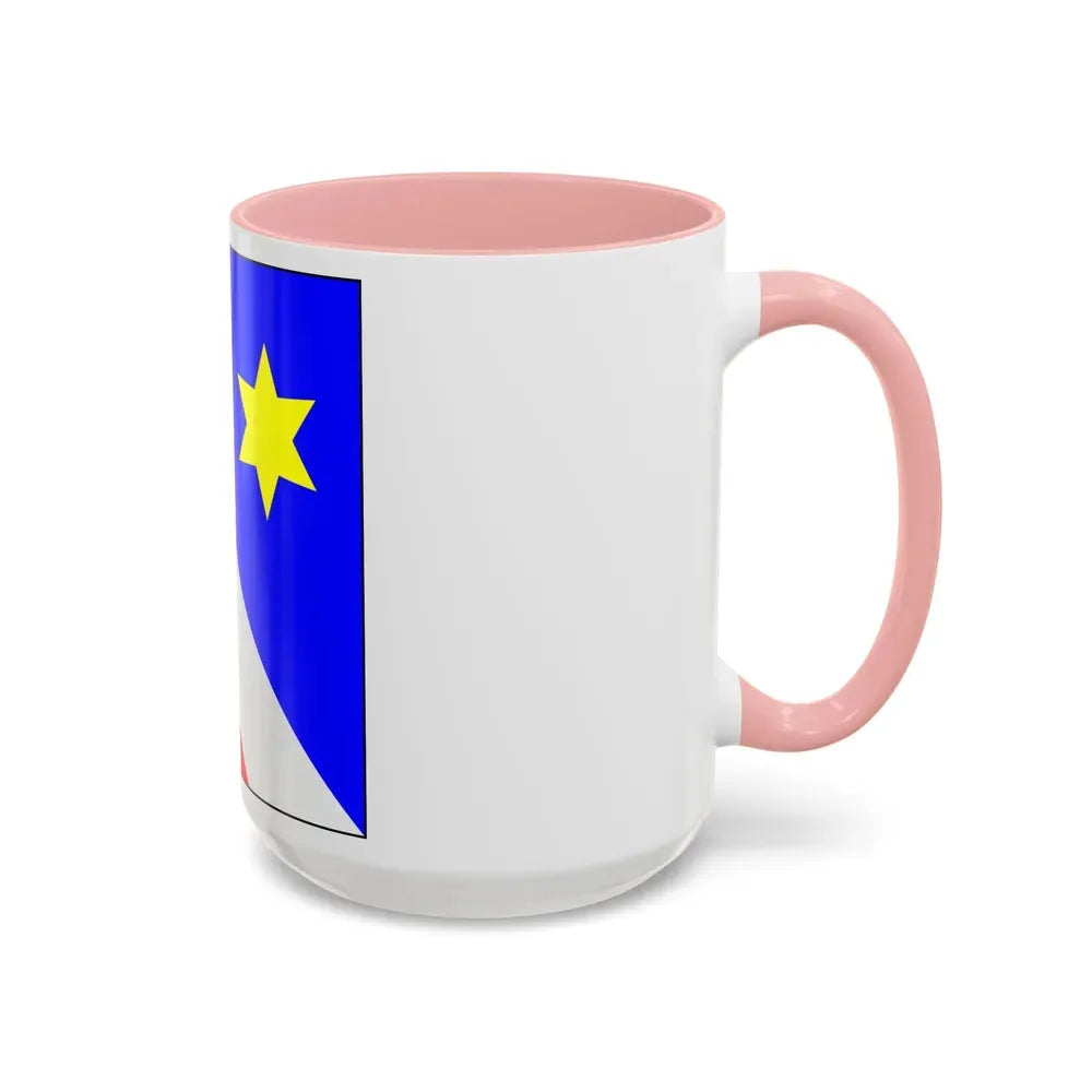 Flag of Zollikon Switzerland - Accent Coffee Mug - Go Mug Yourself
