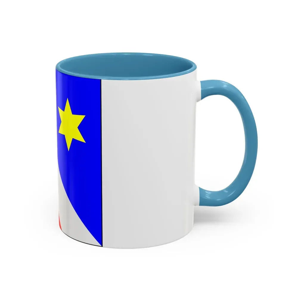 Flag of Zollikon Switzerland - Accent Coffee Mug - Go Mug Yourself