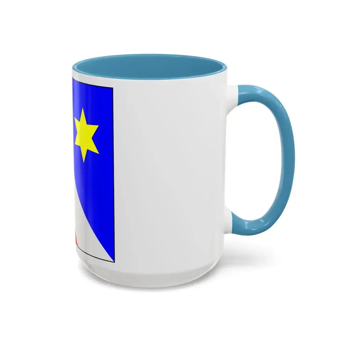 Flag of Zollikon Switzerland - Accent Coffee Mug - Go Mug Yourself