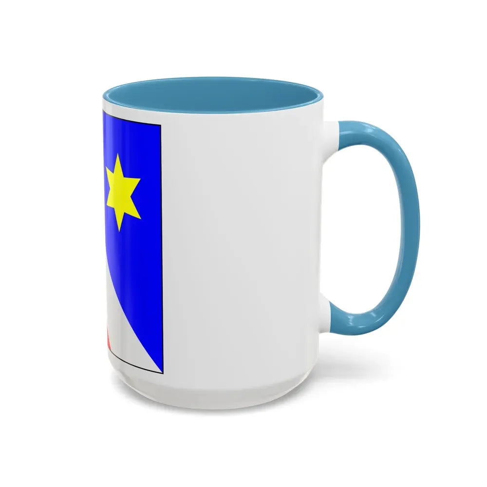 Flag of Zollikon Switzerland - Accent Coffee Mug - Go Mug Yourself