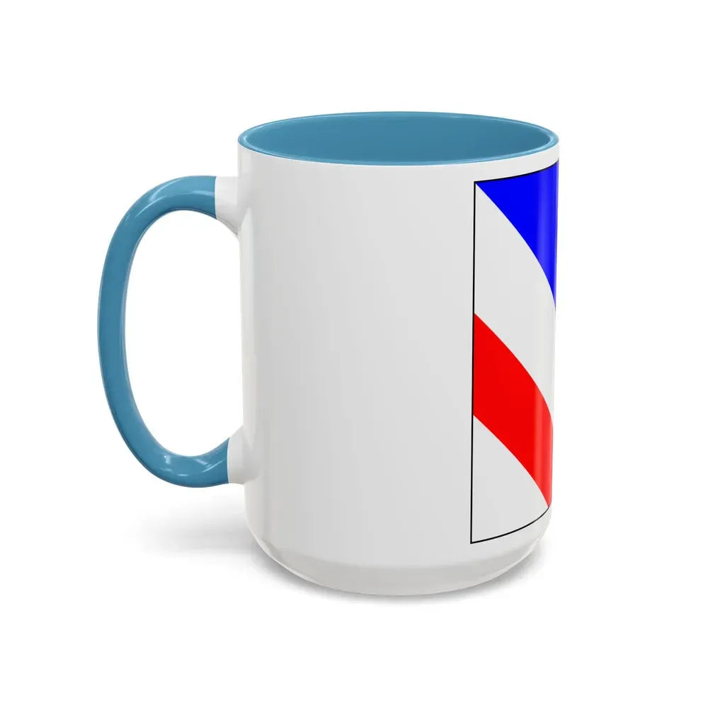 Flag of Zollikon Switzerland - Accent Coffee Mug - Go Mug Yourself