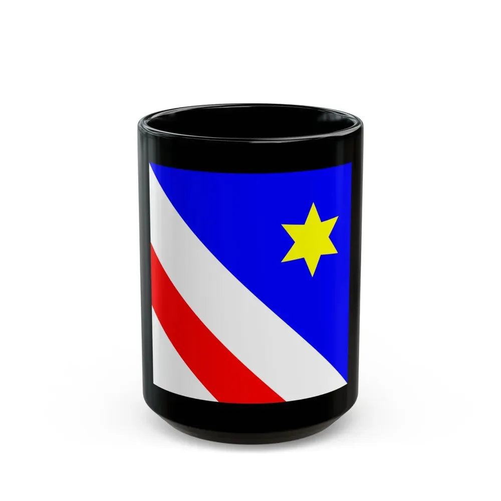 Flag of Zollikon Switzerland - Black Coffee Mug 15oz - Go Mug Yourself