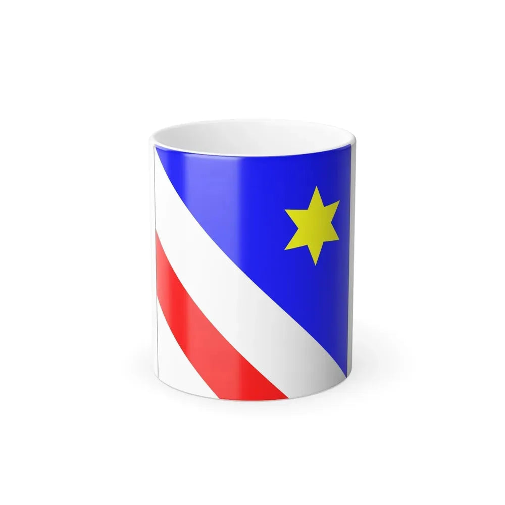 Flag of Zollikon Switzerland - Color Changing Coffee Mug 11oz - Go Mug Yourself