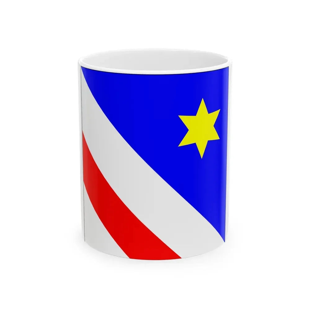 Flag of Zollikon Switzerland - White Coffee Mug 11oz - Go Mug Yourself