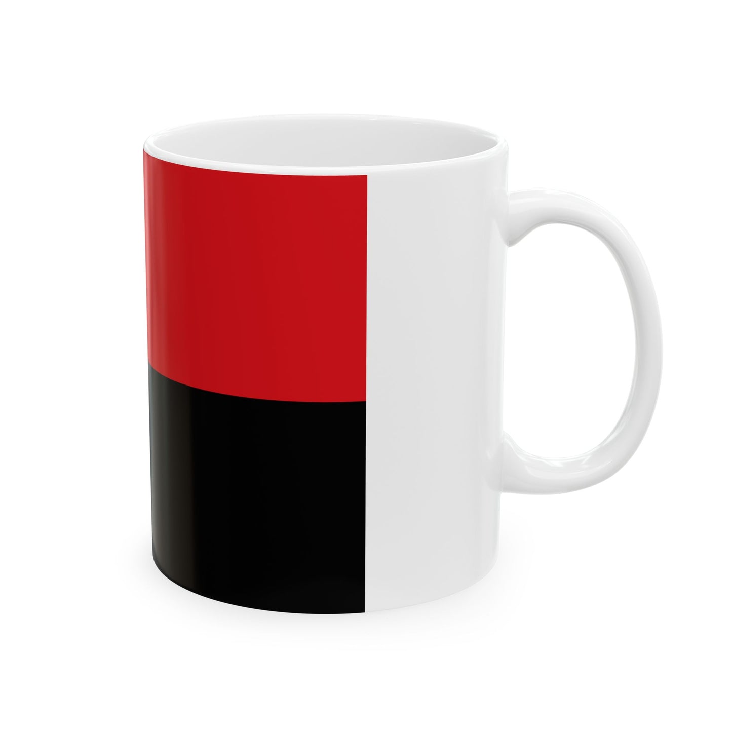 Flag of Zoutleeuw (Belgium) White Coffee Mug-Go Mug Yourself