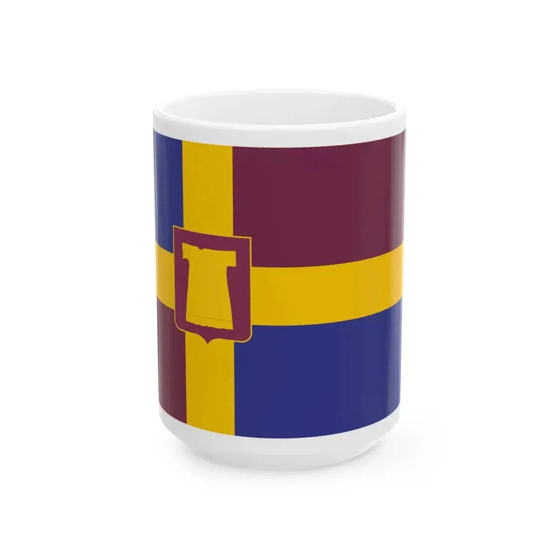 Flag of Zugdidi Municipality (Georgia) White Coffee Mug 15oz - Go Mug Yourself