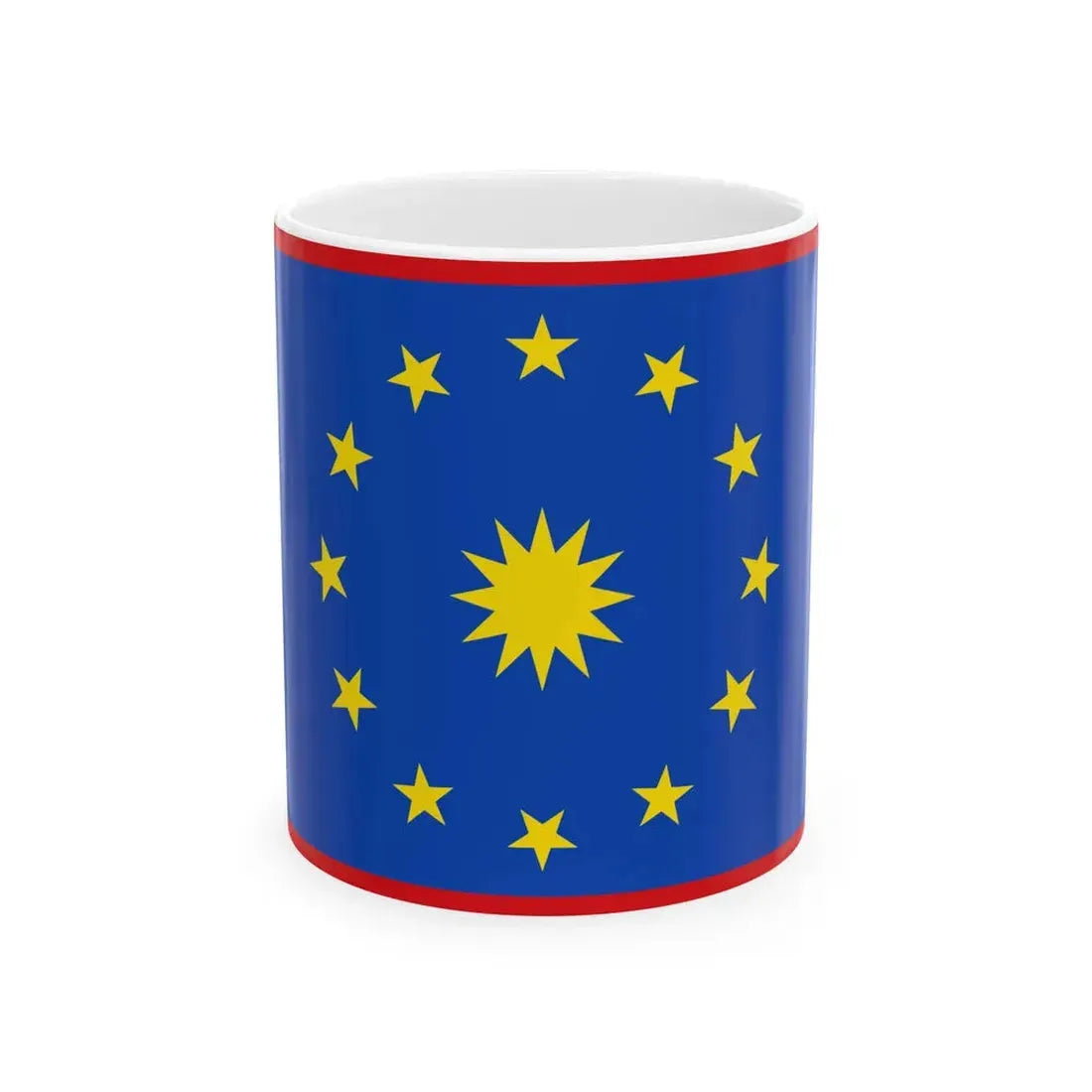 Flag of Zwalm (Belgium) White Coffee Mug 11oz - Go Mug Yourself