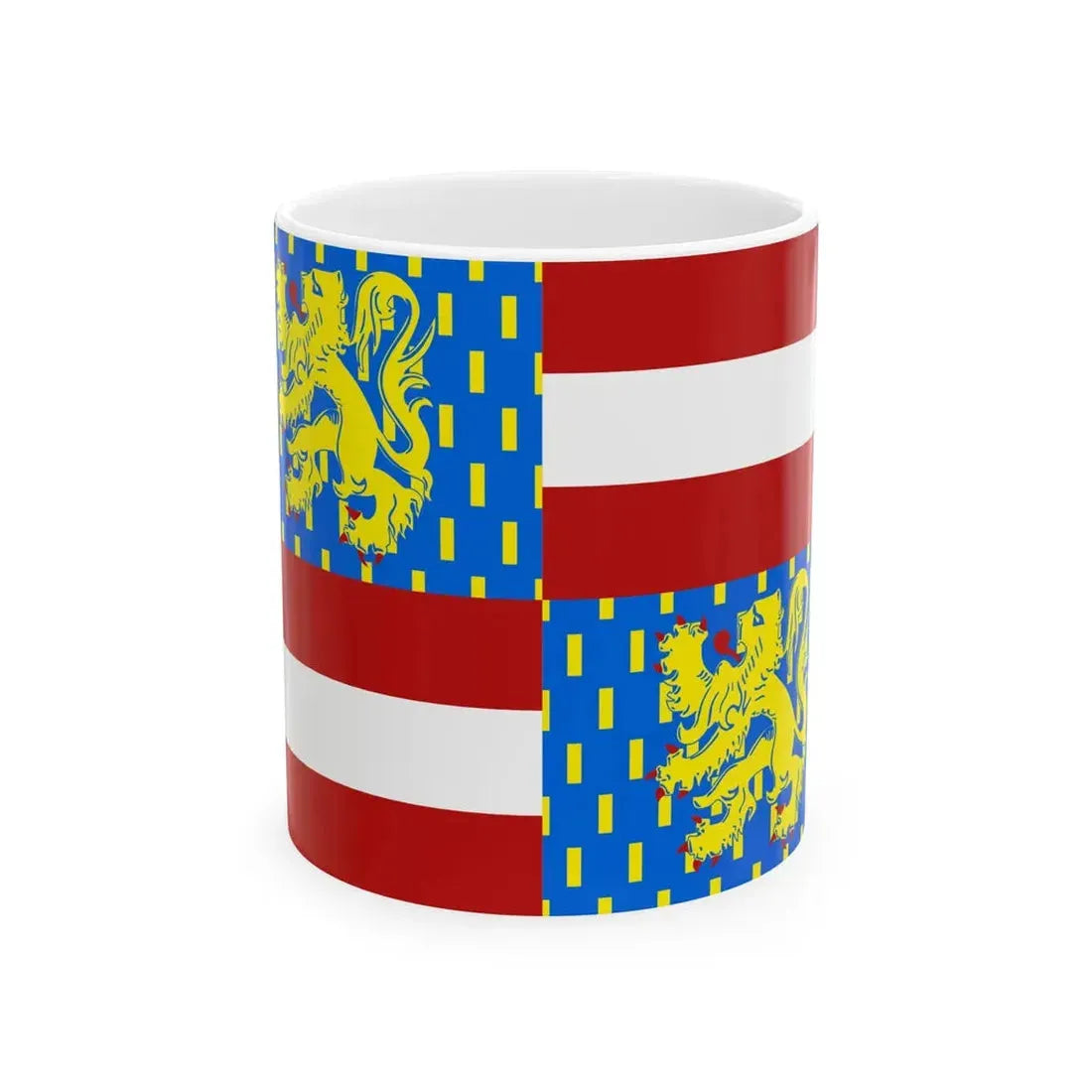 Flag of Zwevegem (Belgium) White Coffee Mug 11oz - Go Mug Yourself