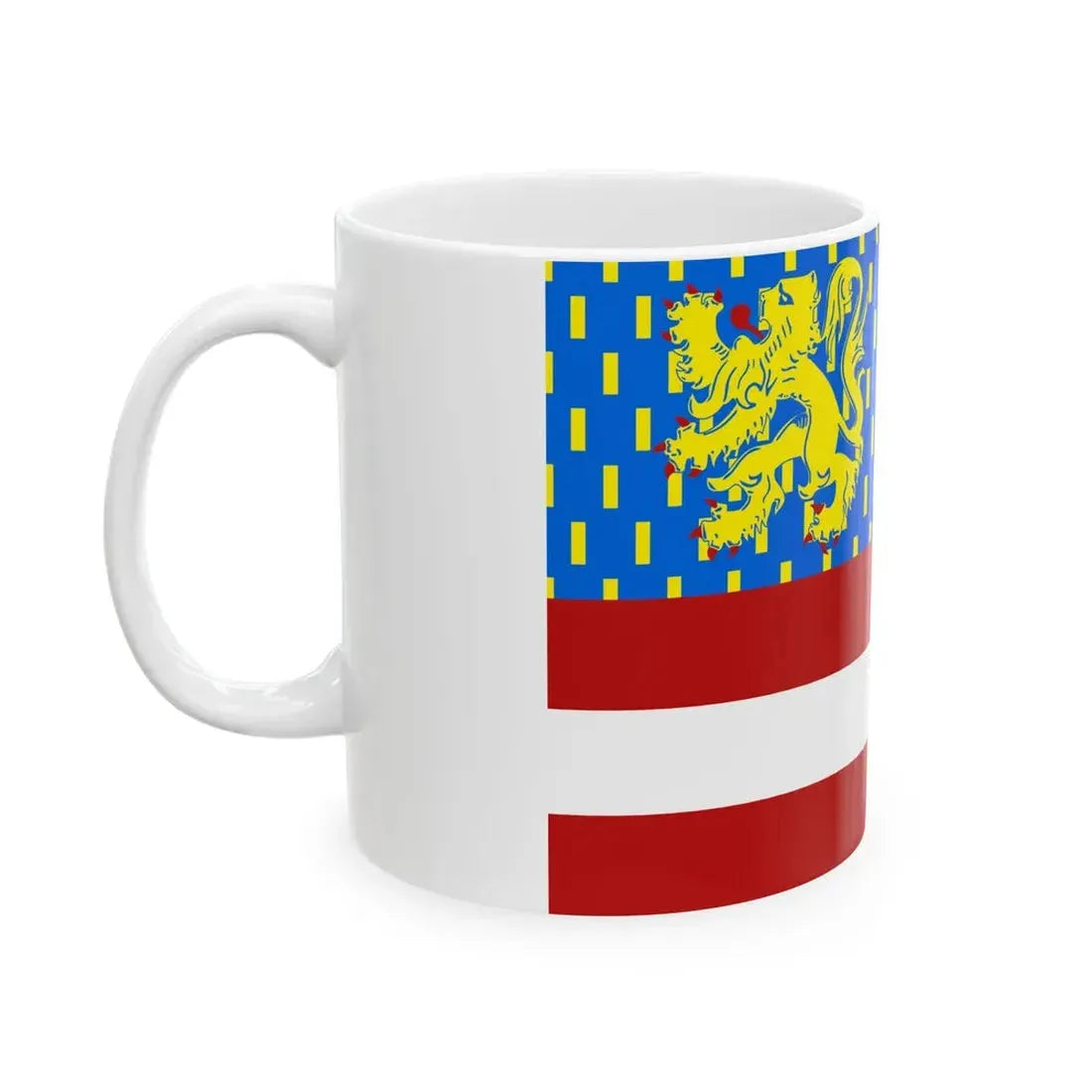 Flag of Zwevegem (Belgium) White Coffee Mug - Go Mug Yourself