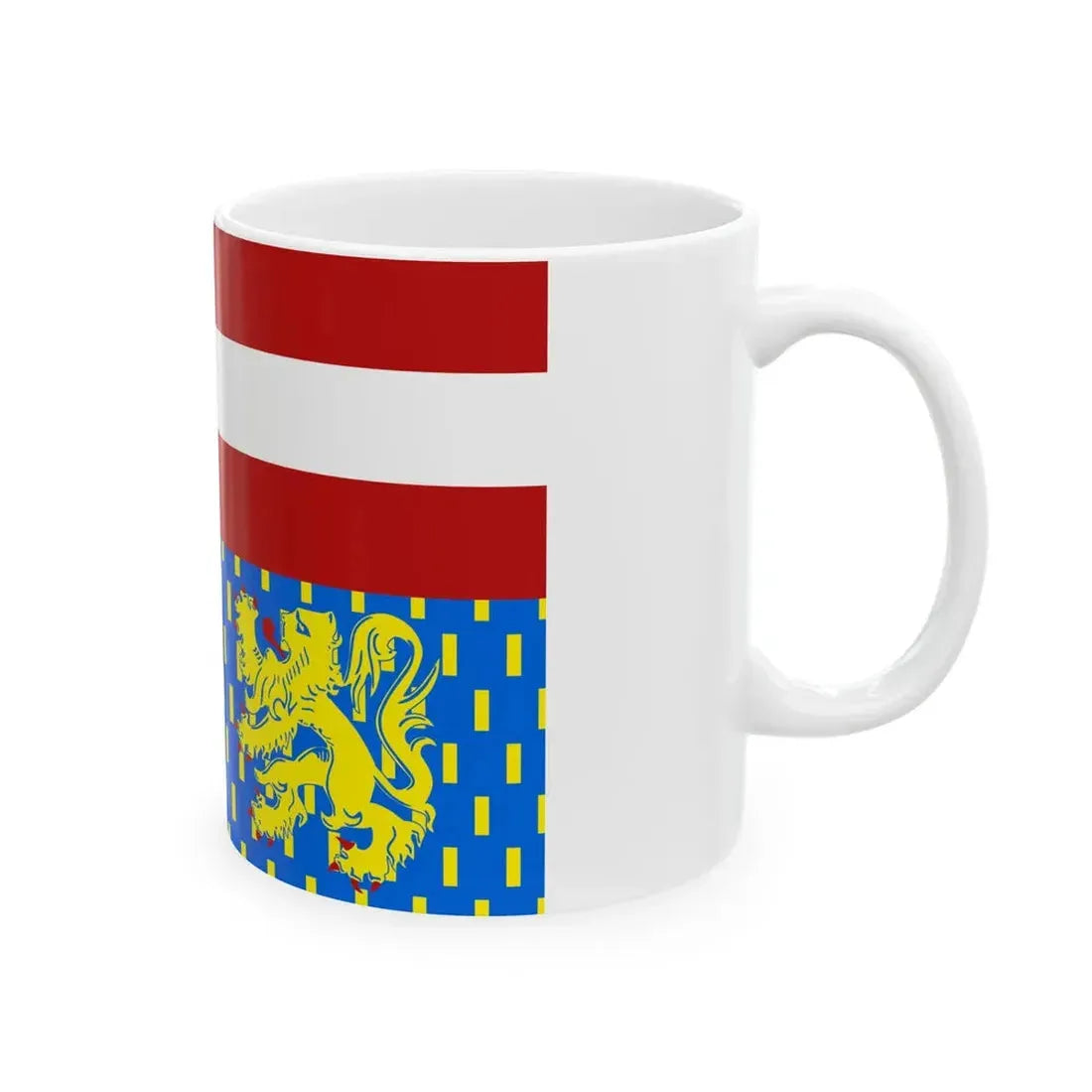 Flag of Zwevegem (Belgium) White Coffee Mug - Go Mug Yourself