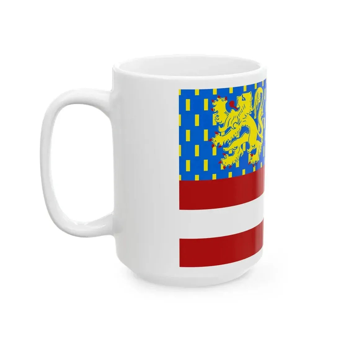 Flag of Zwevegem (Belgium) White Coffee Mug - Go Mug Yourself