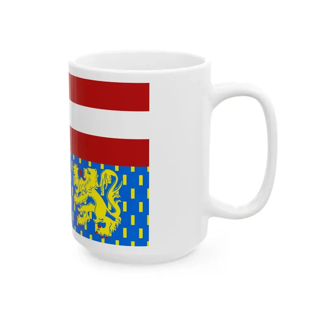 Flag of Zwevegem (Belgium) White Coffee Mug - Go Mug Yourself